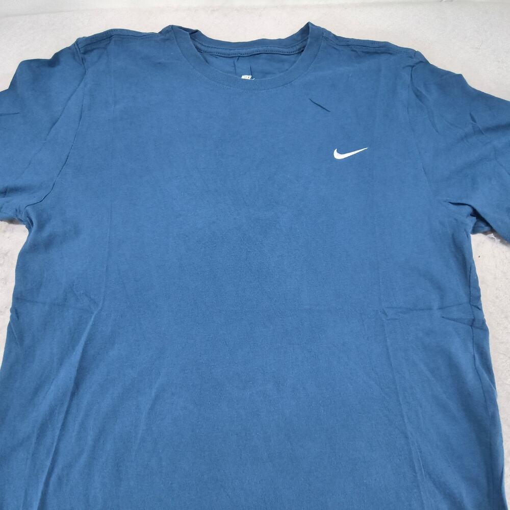 Nike Tee Casual Short Sleeve Crew Neck Shirt Mens Size Small S Blue White